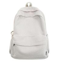 Solid Nylon Soft Sewing Thread Zipper School Bags Corduroy Casaul Softback Youth Backpack 2026 High Quality Large Capacity Bags balta