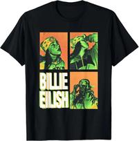 Official Billie Eilish HIT ME Hard and Soft Photo Squares T-Shirt 2XL