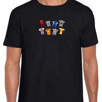 Grimsby Town Retro Kits Black T-Shirt Adult tshirt Great Fans Gift 2XL