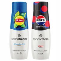 2 Syropy Do Wody Sodastream Herbata Lemon Ice Tea + Pepsi Max Cherry Wiśnia