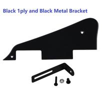 FLEOR Set of LP Guitar Pickguard Scratch Plate and Metal Bracket for Electric Guitar Parts