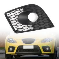 Seat Leon CUPRA 1P 2005-2011 priekinio buferio rūko žibinto grotelės korio tipo tinklelis rūko žibinto dangtelis matinis juodas Left