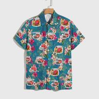 New Cartoon Meme Crayfish AI Lobster Hawaiian Shirt For Unisex Clothing Seafood Tropical Palm Tree Graphic Shirts OpenClaw Tops S