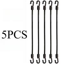 5pcs 100cm Length Heavy-Duty Bungee Cords with Hooks, Adjustable Elastic Tie Down Straps, Durable Tension Bands for Home Use