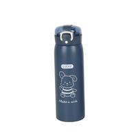 350ml/500ml Termosinis puodelis su šiaudeliu Izoliuotas puodelis Animacinis terminis vandens buteliukas Vaikams 350ml mėlyna