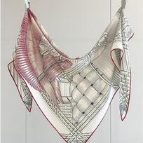 Prabangus šilkmedžio šilko vilnos skara trikampė skara biuro moteriška plaukų juosta sulankstoma skara moteriška skara skara 195*125*125cm gray