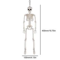 Helovinas Realistiški Kūno Kaulai Pilno Dydžio Žmogaus Skeletas Su Judinamais Sąnariais Imitacinis Kaukolės Ornamentas Vaiduoklių Namas Siaubo Rekvizitas