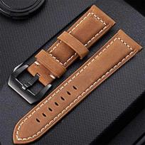 Natūralios odinės apyrankės, skirtos „Panerai“ laikrodžių priedams, vyriškas dirželis 20 mm 22 mm 24 mm 26 mm laikrodžių apyrankės, keičiama karvės odos apyrankė 20mm