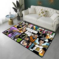 Cartoon D-Dragon Ball Anime Game Carpet Rug for Playroom Bedroom Living Room Sofa Home Decor,kid Area Rug Non-slip Floor Mat 40x60cm
