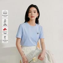 INMAN Van Gogh Embroidery Silk Lyocell T-Shirt S