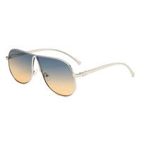 2335 Oversized Metal Pilot Sunglasses for Men Women, Stylish Butterfly Aviator Sun Glasses, Fashion Personalized Shades 603383 as shown