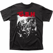 26 Charged GBH Live Photo T Shirt Mens Licensed Rock N Roll Music Band Tee Black Unisex T-Shirt S įvairiaspalvis