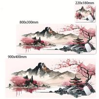 XXL vyšnių žiedų pelės kilimėlis Sakura japoniškas žaidimų pelės kilimėlis klaviatūros kilimėlis biuro kilimėlis nešiojamojo kompiuterio išplėstas pelės kilimėlis PC priedas 300X800X2MM