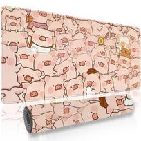 Kawaii Cute Pig Mouse Pad Large Rubber Base Antislip PC Desk Accessories Mousepad for Offices and Gamer Keyboard Mats Decor Mat 300X800X2MM