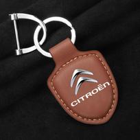 NNPO5 Automobilio Raktų Pakabukas Laikiklis Shield Odinis Raktų Žiedas Grandinėlė Pakabukas Dovanos Citroen C1 C2 C4 C5 C3 C8 Berlingo Xsara Picasso Priedai