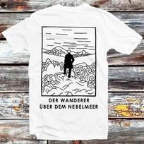 Van Gogh Wanderer Above The Sea of Fog Der Uber Dem Nebelmeer T Shirt B1381 XL