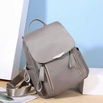 Fashion Oxford Backpack Women Large Capacity Teenager School Bag Travel Waterproof Big Rucksack Shopping Casual Lady Knapsack 25x11x27cm chaki