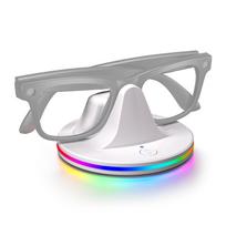 For AI Smart Glasses Charge Stand RGB Type-C Interface Charge Dock Light-weight and Easy-take Suitable for Various of Glasses balta