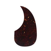 FLEOR 1pcs Self Adhesive Acoustic Guitar Pickguard Folk Acoustic Guitar Pick Guard Plate Red Tortoise / Brown Tortoise