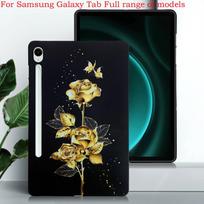 Silicone Tablet Case For Samsung Galaxy Tab S10 FE Plus 13.1 inch Case Tab S11 S9 S8+ X800 S7+ T730 TPU Black Shell Back Cover Tab S7 S8