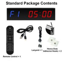 Digital Gym Timer Countdown Clock Wall Mounted LED Sports Training Clock Crossfit Gym Fitness Training Timer with Remote Control