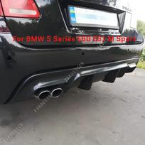 MP stiliaus galinio buferio skirstytuvas difuzorius BMW 5 serijai E60 E61 M paketas 2004 2005 2006 2007 2008 2009 2010 Plastikinė kėbulo apdailos detalė Tuning Gloss Black gray