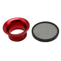 63mm Motorcycle Carburetor Intake Air Filter Wind Horn Cup Carb Funnel Trumpet Compatible For PWM PWK 34 36 38 40 42mm raudona