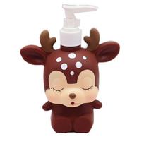 Hand Sanitizer Cute Cartoon Empty Pump Bottle Sub-Bottling 300ML Lotion Containers Refillable Press Type Shower Gel Bottle Kids