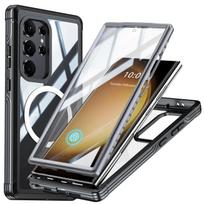 360 Full Screen Protector Case For Samsung Galaxy S24 Ultra Hybrid Rugged Shockproof Armor Magnetic Charging Cover S24 Plus S24 juoda