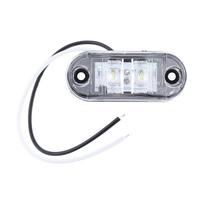 4X 2 LED Automobilio Sunkvežimio Priekabos Karavano Šoninis Gabaritinis Žibintas Posūkio Ženklas 12V 24V Baltas balta