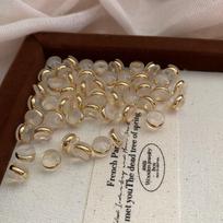 Transparent Silicone Gold Ring Ear Plugs Diy Earrings Earrings Round Plugs, Back Of The Ear Holder Accessories Simple Ear Plugs