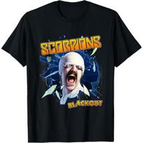 Official Scorpions Blackout T-Shirt S juoda