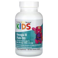 California Gold Nutrition, Kids' Omega-3 Fish Oil, Natural Strawberry, 60 Fish Gelatin Softgels