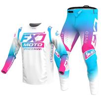 motokroso pavarų komplektas vaikams 4 5 6 7 8 9 10 11 12 13 metų Jaunimas vaikas Motociklas berniukas Mergaitė Jersey Pant Kits lenktyninis kostiumas Visureigis Enduro MX MTB M-22 blue
