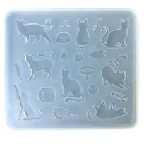 Silicone Dessert Crafting Moulds Clay Food Molds Cats Shape Reusable Baking Accessory Chocolate Moulds Silicone Texture 1