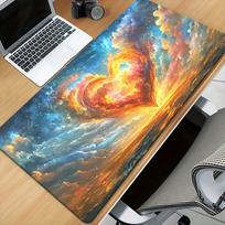 Vibrant Whimsical Love Mouse Pad  Multifunctional Desk Mat for Gaming Office Keyboard  PC Gamer Accessories 300x800x2mm