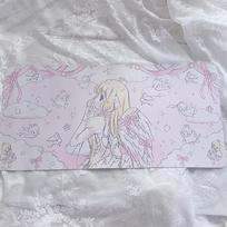 Original cartoon desk mat  Cute rubber mouse pad suitable for dormitory tables oversized adorable anime office decor 400x800x2mm