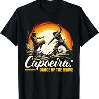 Kapoeira Brazilijos Kovos Menai Šokis Akrobatika MMA Marškinėliai S įvairiaspalvis