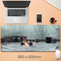 game Stalker  Large Gaming teclado mouse pad Computer Laptop Rupper Keyboard Pad Desk Mat PC Gamer MouseMat XXL Office mousepad LockEdge 400x800x2mm