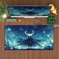 Hollow Knight XXL Didelis Žaidėjo Pelės Kilimėlis Kompiuterio Klaviatūros Kilimėlis xMM HD Spausdinimas Neslystantis Nesiprausiantis Ergonomiškas dizainas Stalo Kilimėlis 300x800x2mm