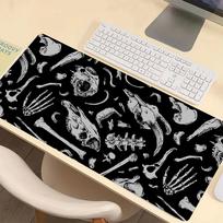 pc XXL Purple Skeletons Mouse Pad Large Gaming Nonslip Rubber Base Desk Mat Stitched Edge Keyboard Pads PC Tablet for Office 400x800x2mm