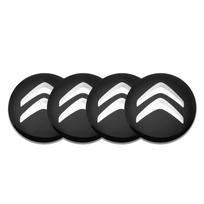 OCRE9 4Pcs Citroën Logo Wheel Center Cap ABS+Metal Alloy Hub Cover Replacement Wheel Rim Emblem for C3 C4 C5 C1 Berling Xsara Picasso