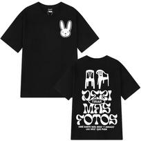 Rapper Bad Bunny Tour Merch T Shirts Men Women Fashion Hip Hop T-shirts Summer Short-sleeved Tshirts Fan Gifts S įvairiaspalvis