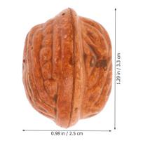 20 Pcs Decor Lifelike Fake Peanut Model Pretend Play Figure Walnut Halves Walnuts Fall Artificial Props Fruit kava