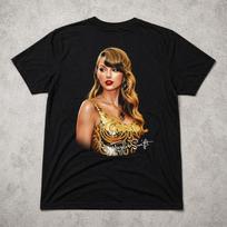 Taylor Swift Gold Dress T Shirt Pop Singer Graphic Tee Adults Kids Gift 2XL