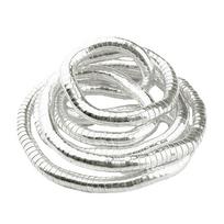 Lanksti gyvatės karoliai Gyvatės grandinėlės karoliai Lankstūs karoliai Kostiumo papuošalai Šaunūs gyvatės aksesuarai Šeimai draugams sidabras