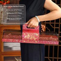 2026 Mid-Autumn Festival Chinese Mooncake Gift Box - Elegant Packaging, Large-Size, Molten Cake Design, Empty Box. 1 set