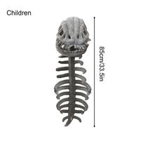 Dinosaur Skeleton Costume Animal Plush Toy Halloween Skeleton Outfits for Kids Adults Stage Performance Themed Event Haunted
