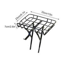 Front Bike Rack High Strength Bracket Cargo Carrier Large Front Bicycle Basket for Biking Cycling Touring Delivery Travel juoda