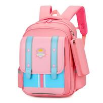 school bag Kids backpack water proof Preschool Ages 6-18 Spine protection Reduce the burden Large capacity large 42x30x19cm rožinė